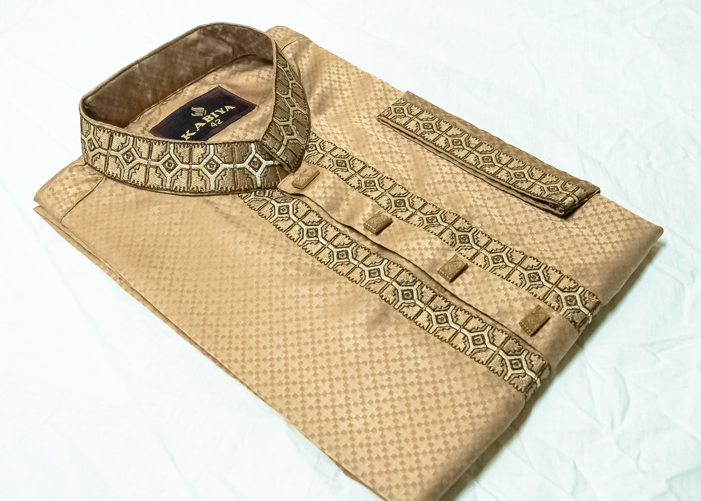 Brown Cotton Panjabi