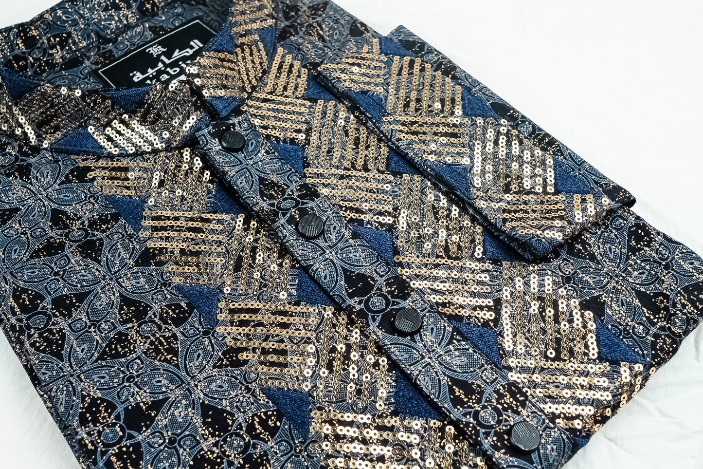 Printed Sequence Cotton Panjabi SBD-50