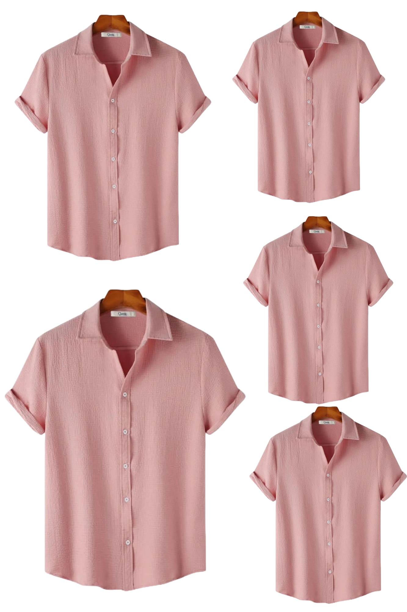 Baby Pink Short Sleeve Summer Shirt
