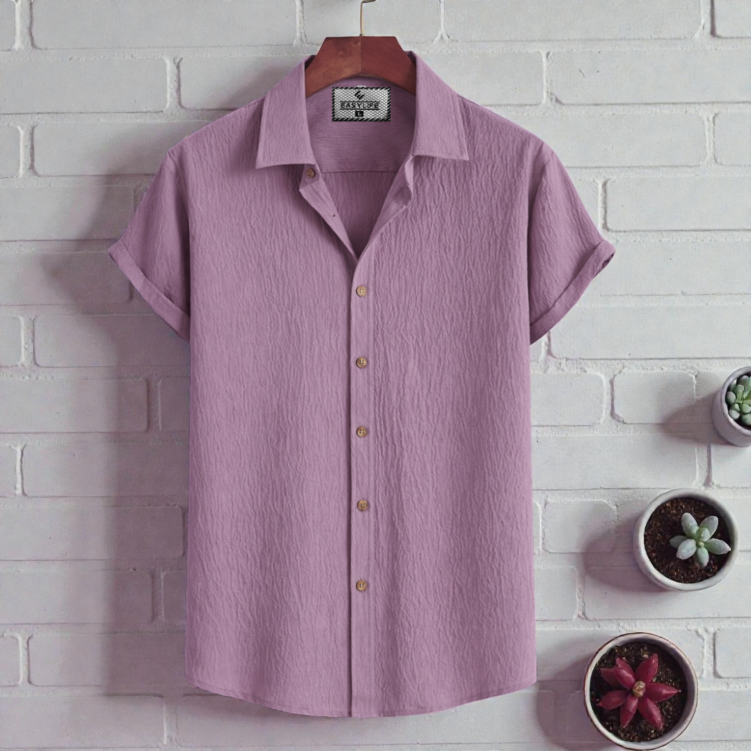 Deep Onion Colour Premium Zafran Cotton Full Sleeve Shirt