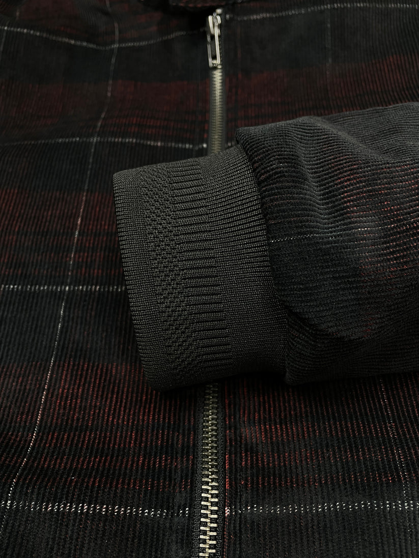 Men’s Corduroy Jacket in Black Maroon CD-20