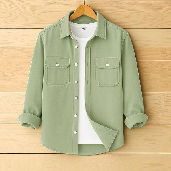Lemon Double Pocket Full Sleeve Shirt