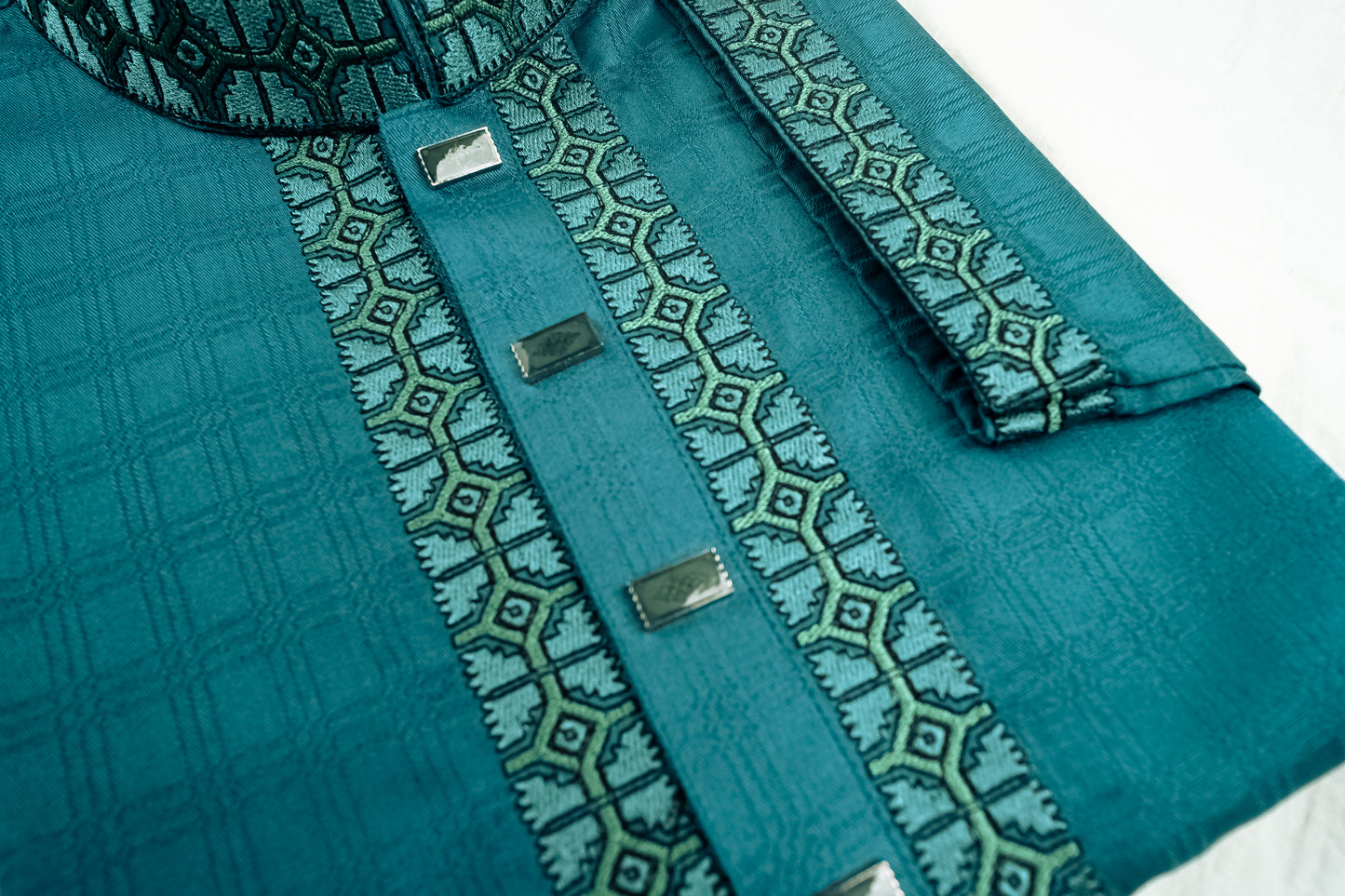 Mint Blue Cotton Panjabi
