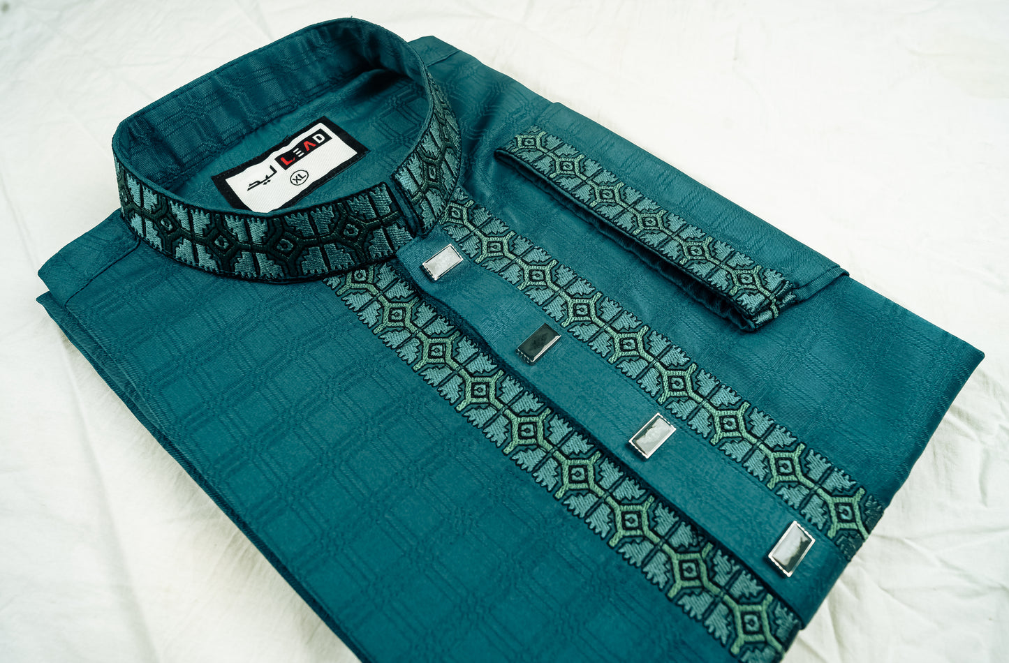Mint Blue Cotton Panjabi
