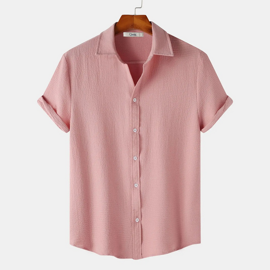 Baby Pink Short Sleeve Summer Shirt‌‌‌‌‌