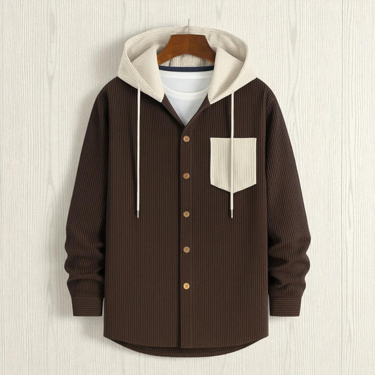 Dark Chocolate Luxuries Full Sleeve Cord Hoodie
