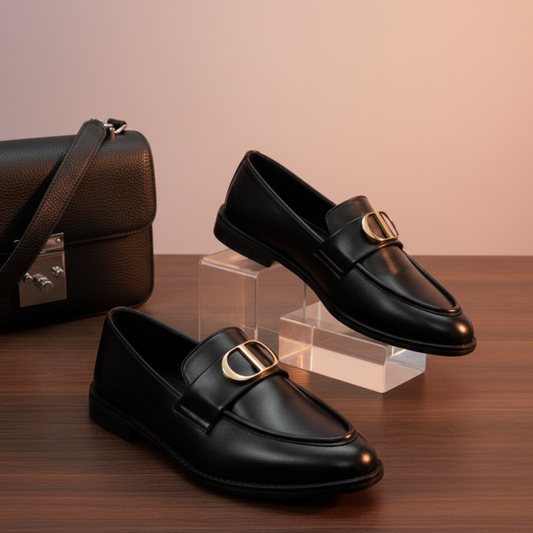 Black & Chocolate Colour Luxuries Men's Bit Loafer SBD-04