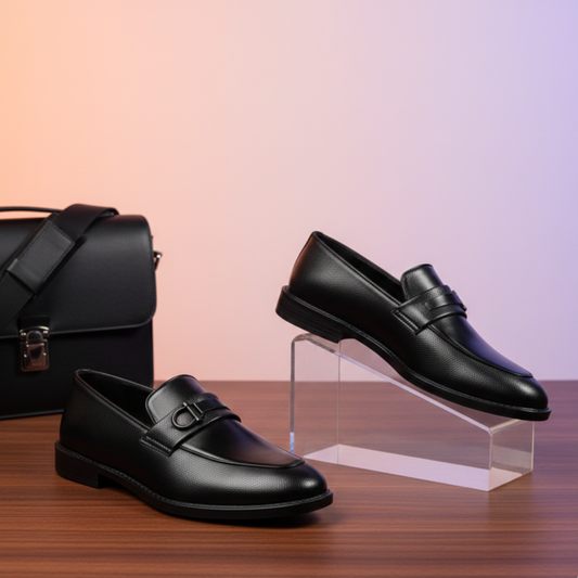 Black & Chocolate Colour Luxuries Men's Bit Loafer SBD-05