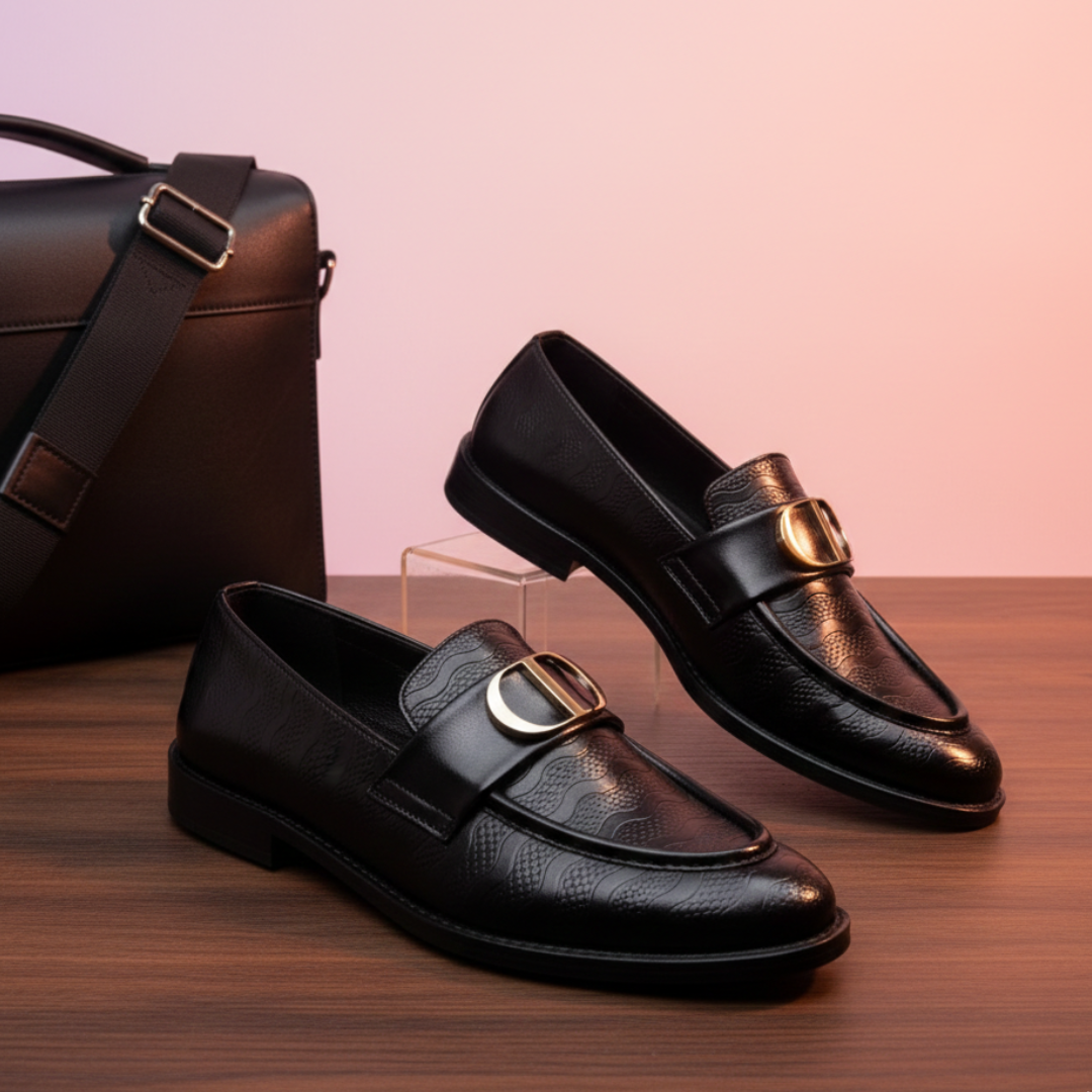 Black Colour Luxuries Men's Bit Loafer SBD-12