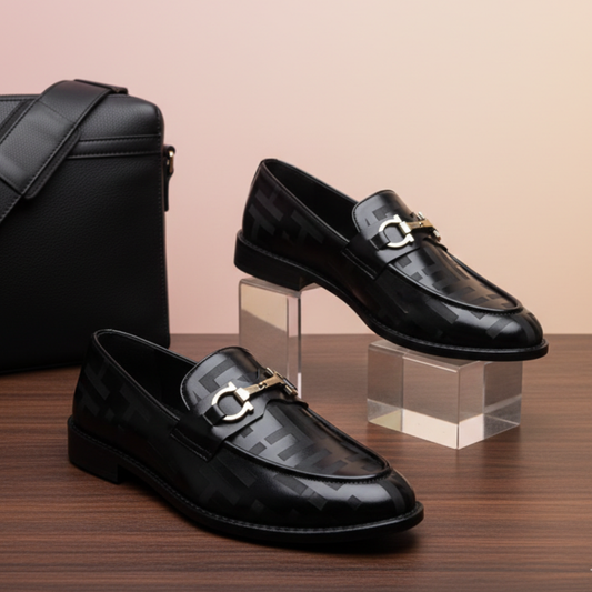 Black Colour Luxuries Men's Bit Loafer SBD-14