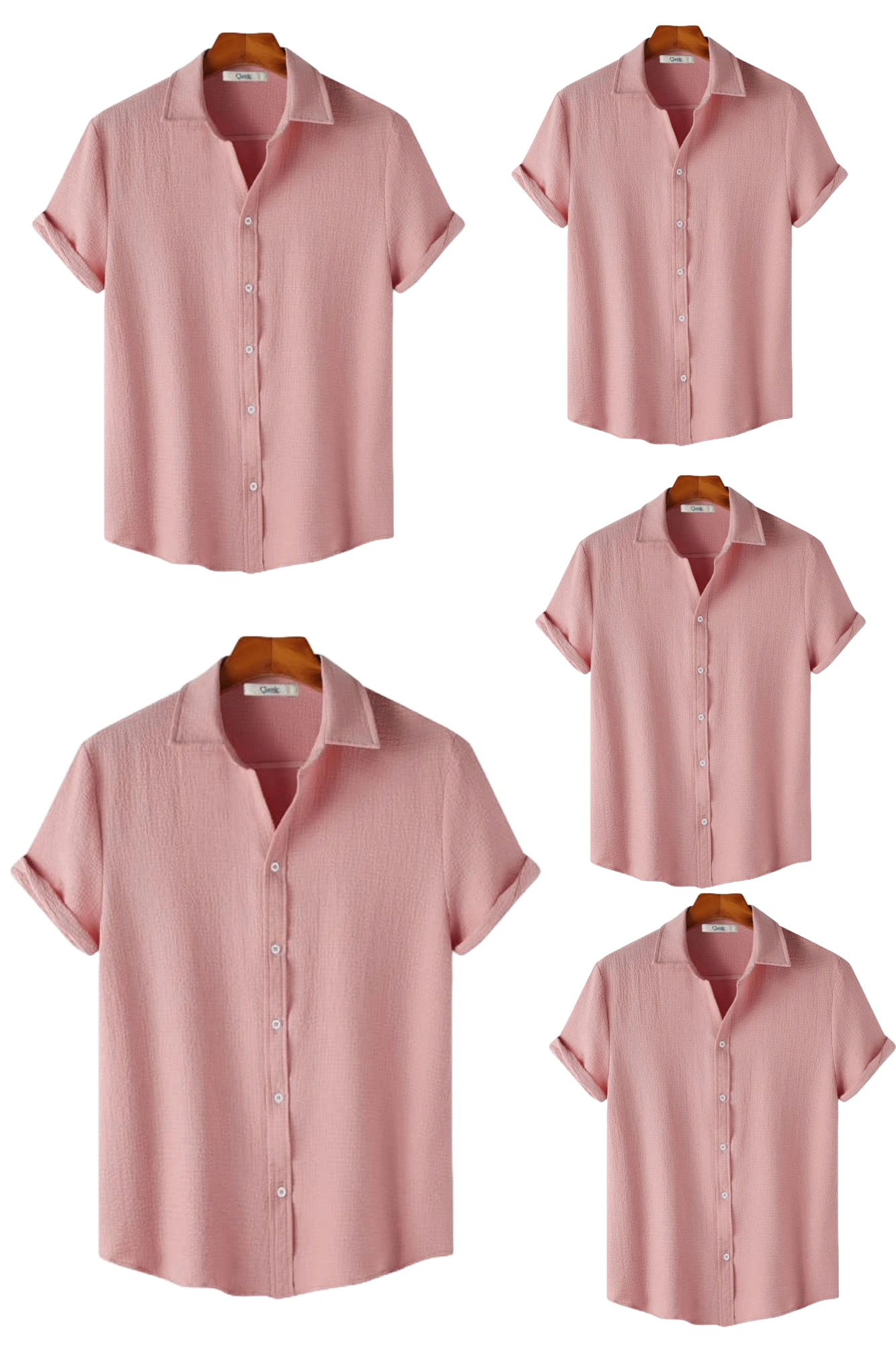 Baby Pink Short Sleeve Summer Shirt‌‌‌‌‌