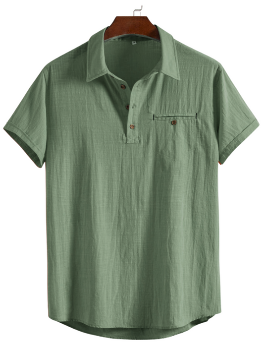 See Green Premium Cotton Spread Collar Katua Shirt