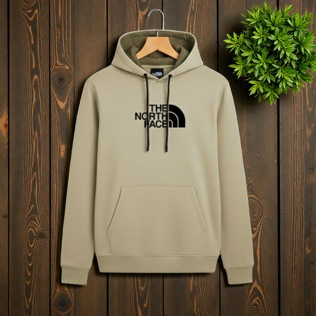 Cream Colour Premium Men's Soft Cotton Hoodie