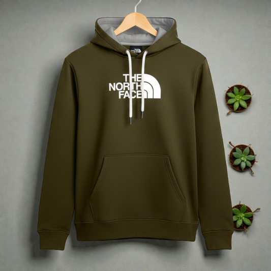 Olive Colour Luxuries Men's Soft Cotton Hoodie