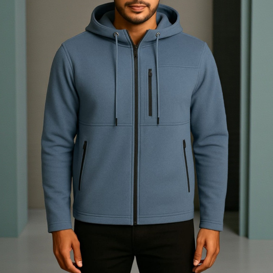 Deep Sky Luxuries Men's Zipper Hoodie