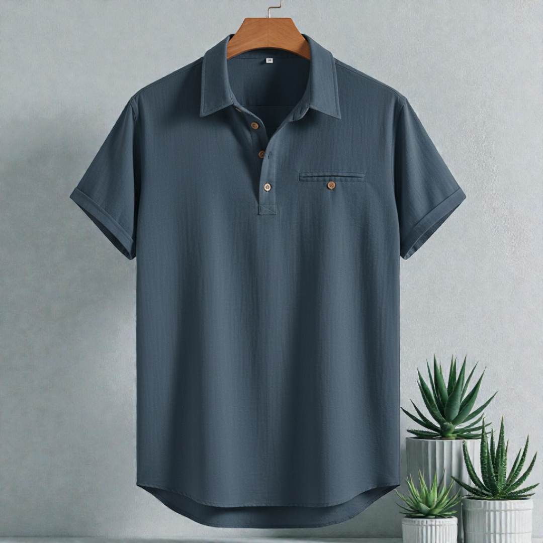 Grey Ash Premium Cotton Spread Collar Katua Shirt