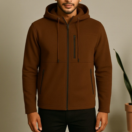 Brown Luxuries Men's Zipper Hoodie