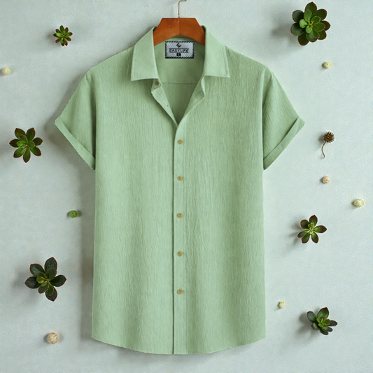 Lemon Colour Premium Zafran Cotton Full Sleeve Shirt