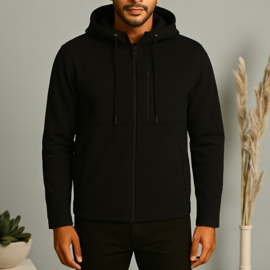 Black Luxuries Men's Zipper Hoodie