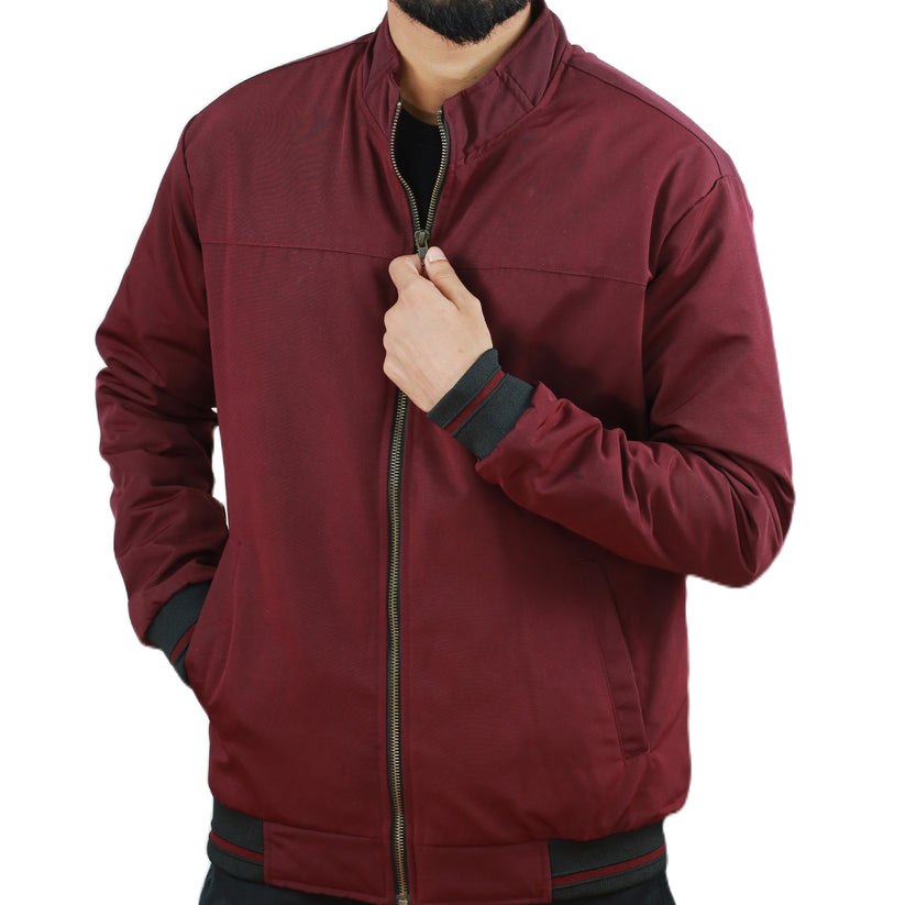 Maroon Jacket With White Stripes RP-195