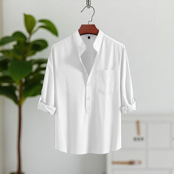 White Colour Premium Cotton Full Sleeve Katua