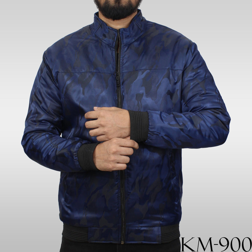 Blue Camouflage Winter Jacket