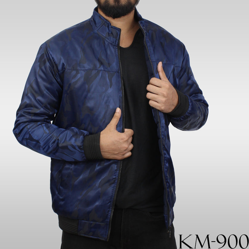 Blue Camouflage Winter Jacket