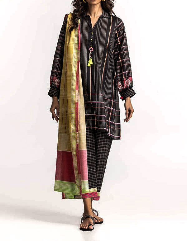 3PC Lawn Printed Suit SBD-407