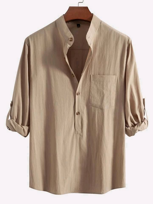 Cream Colour Premium Cotton Full Sleeve Katua