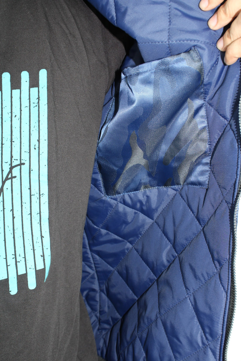 Blue Camouflage Winter Jacket