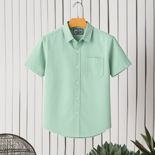 Pest Solid Cotton Shirt