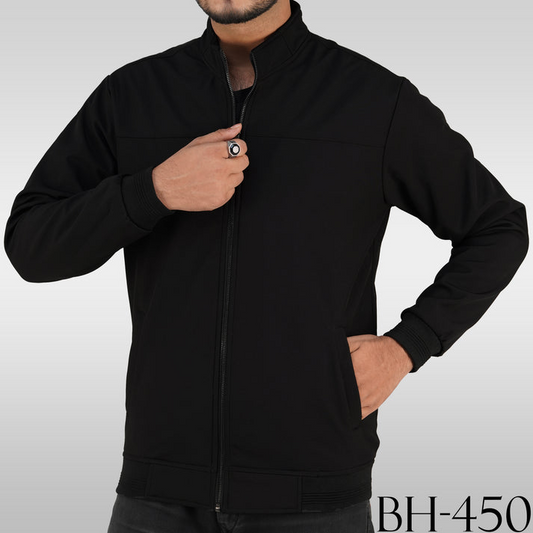 Men’s Bonded Jacket in Black -BH-450