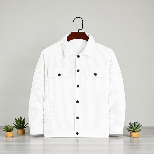 White Luxuries Men's Corduroy Light Weight Jacket