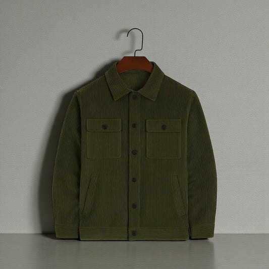 Olive Luxuries Men's Corduroy Light Weight Jacket